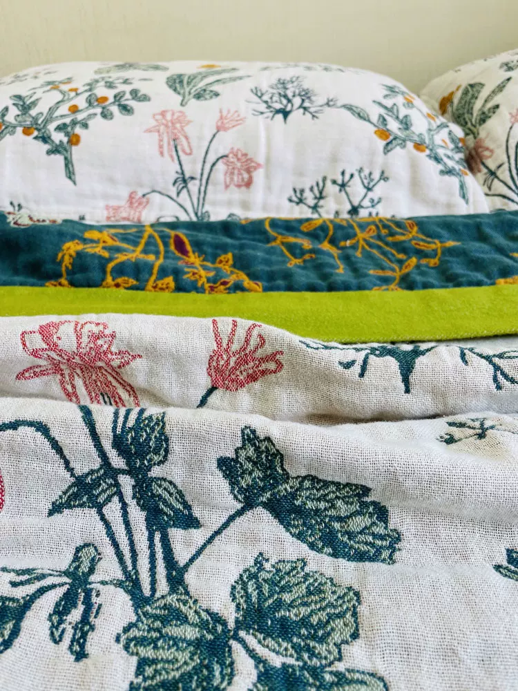 Pastoral Pure Cotton Blanket Set (3-Piece) artisan product detail by Ginkgoods