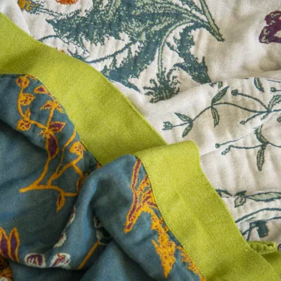 Pastoral Pure Cotton Blanket Set (3-Piece) artisan product detail by Ginkgoods