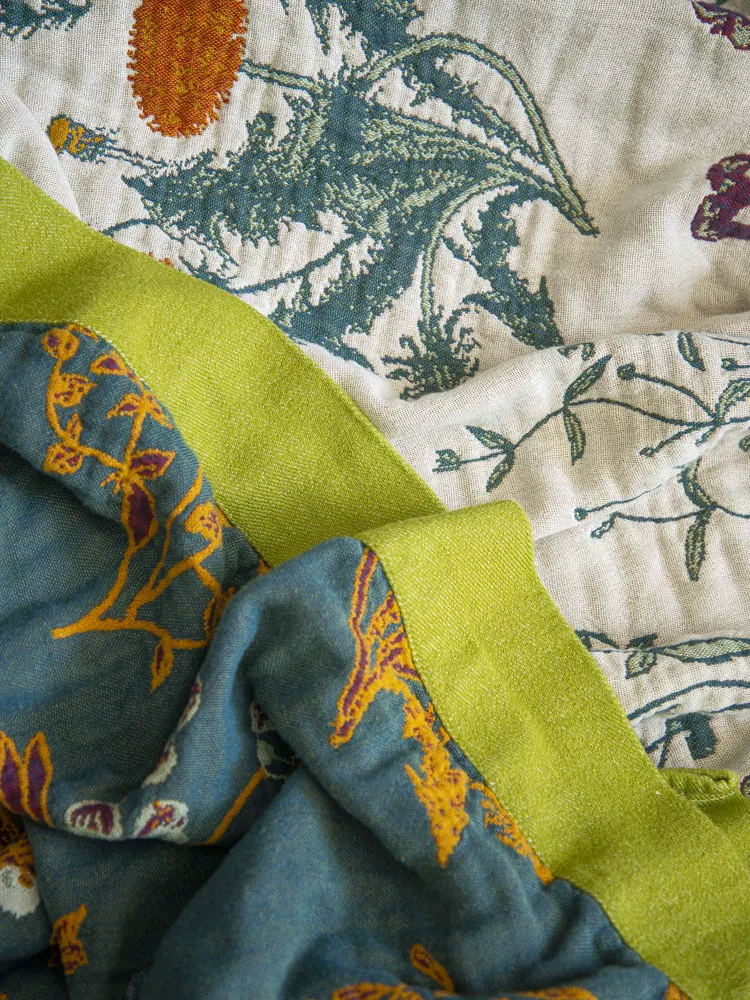 Pastoral Pure Cotton Blanket Set (3-Piece) artisan product detail by Ginkgoods