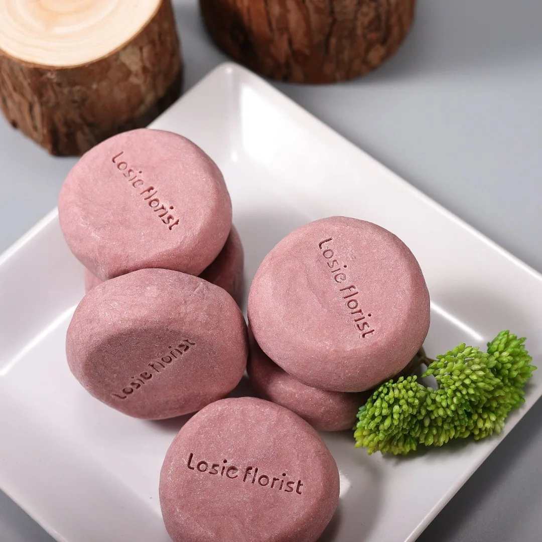 Roselle & Aged Tangerine Peel Artisan Polishing Facial Soap Bar — artisan product image by Ginkgoods