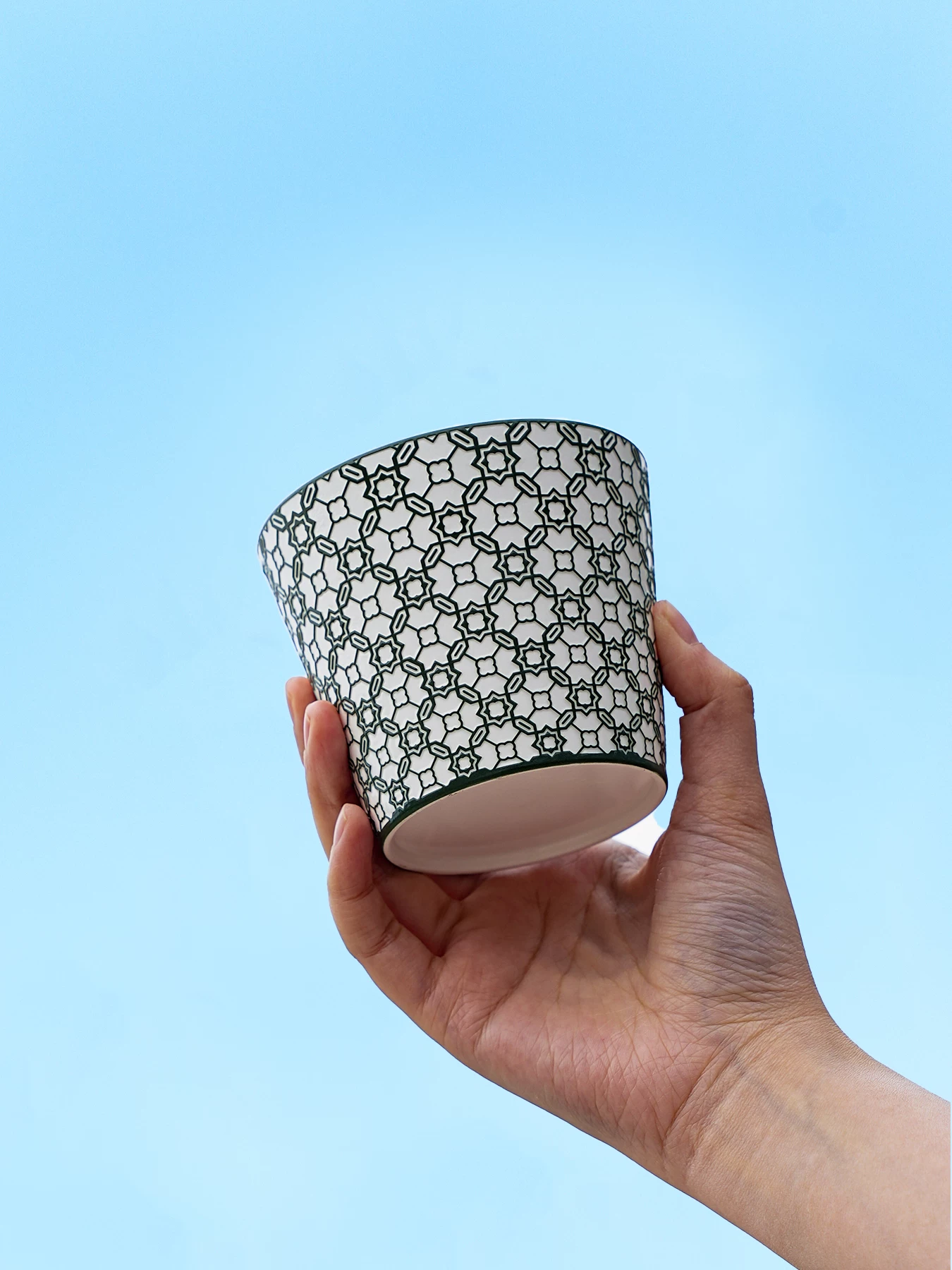 Starry Sky Relief Ceramic Coffee Mug detail image