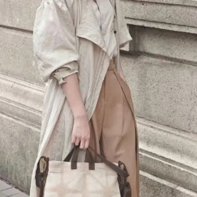 Tea dyeing crossbody bag Amber tea pattern — artisan product image by Ginkgoods