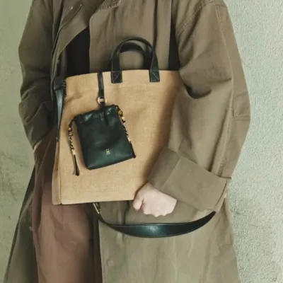 Tea dyeing crossbody bag black — artisan product image by Ginkgoods