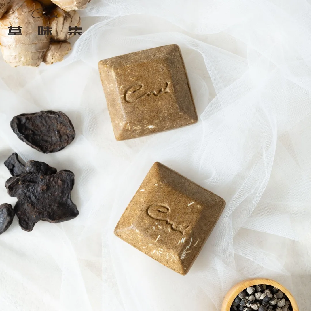 Vitex seed and jujube root herbal amino shampoo bar for fine flat hair