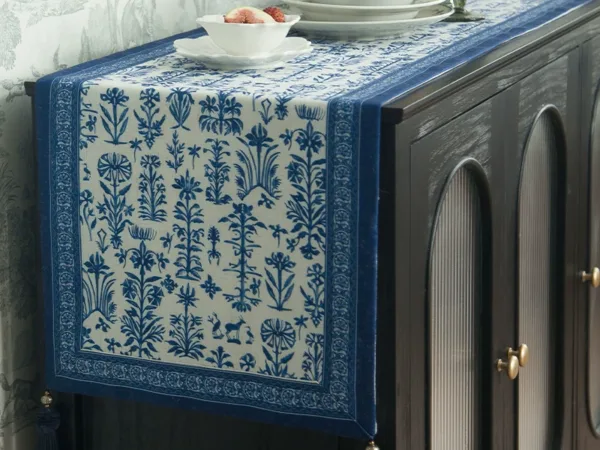 Waterproof Linen Table Runner for warm artisan home decor styling