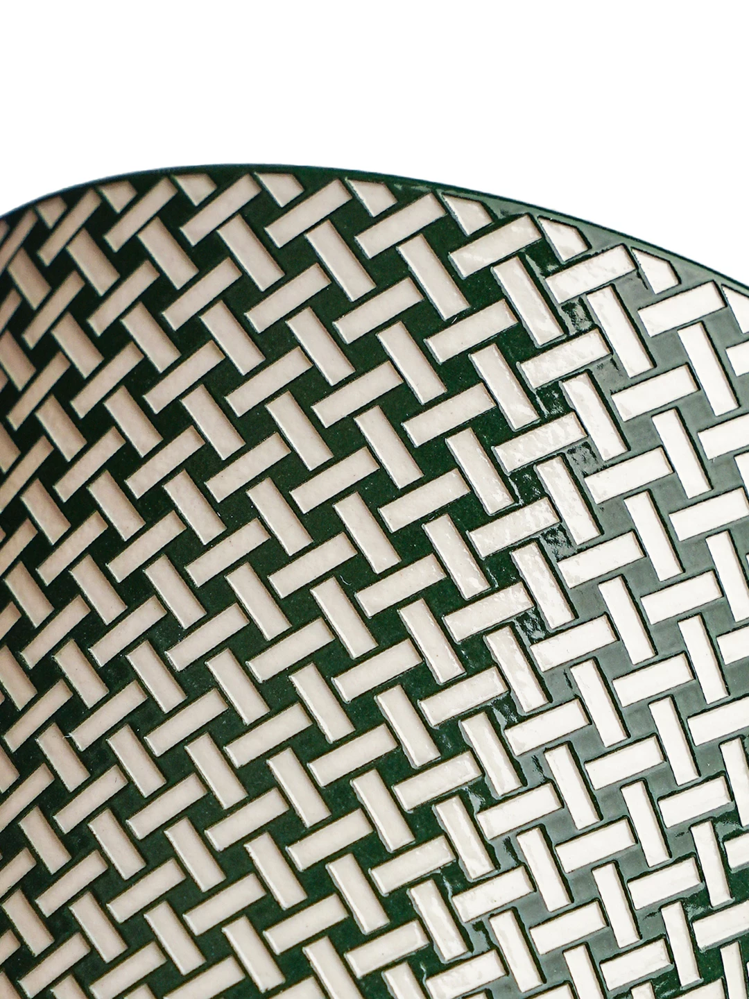 Woven Pattern Relief Ceramic Coffee Mug